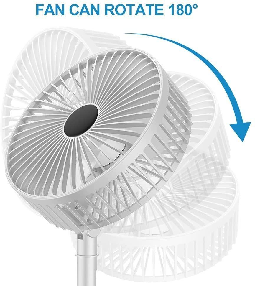 Powerful Rechargeable Table Fan – Long Battery Life & Portable