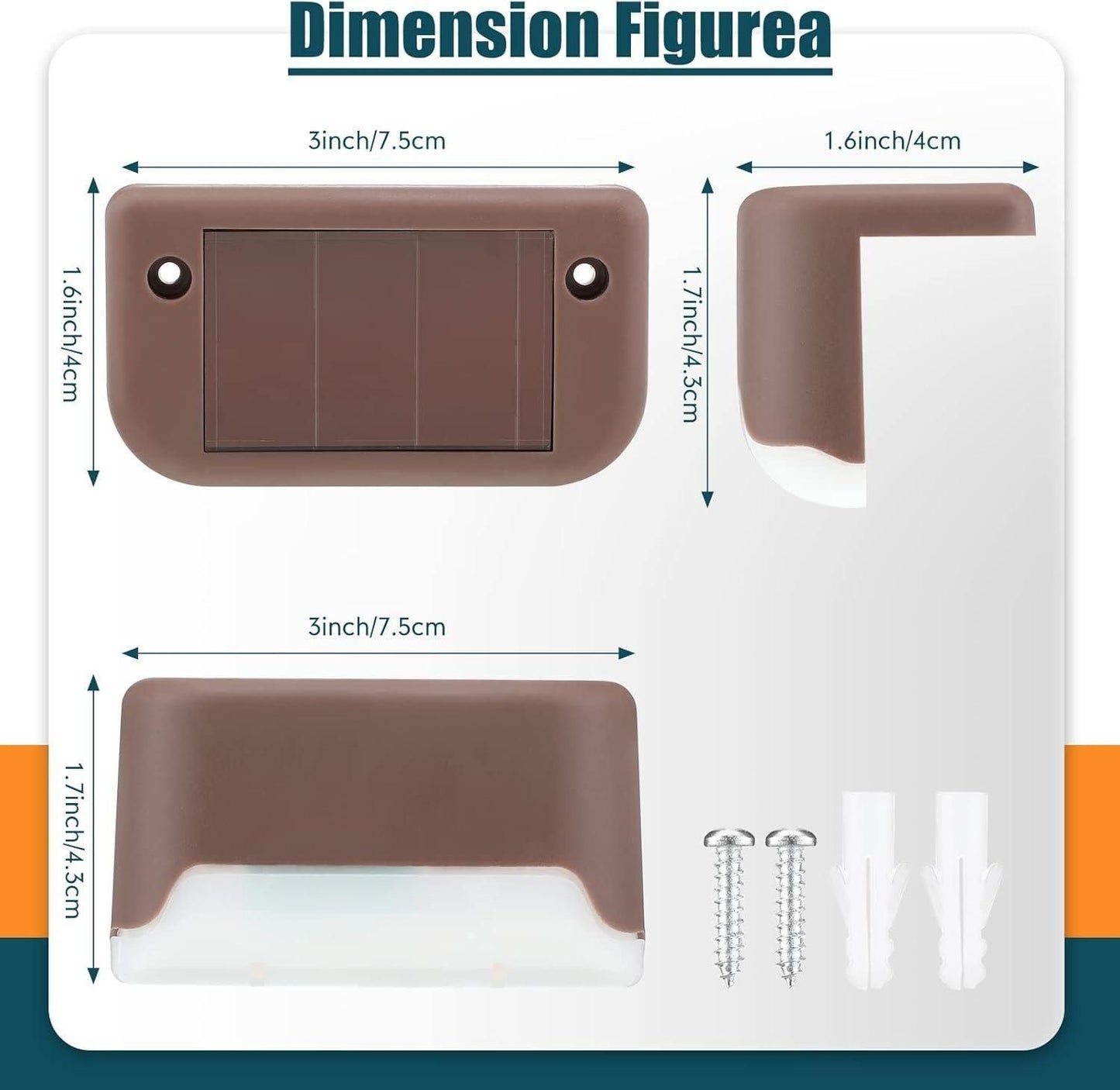 Solar Deck Lights Outdoor – Waterproof LED Solar Garden & Patio Lighting for Pathway, Deck, and Yard
